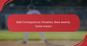 Balk Consequences: Penalties, Base awards, Game impact